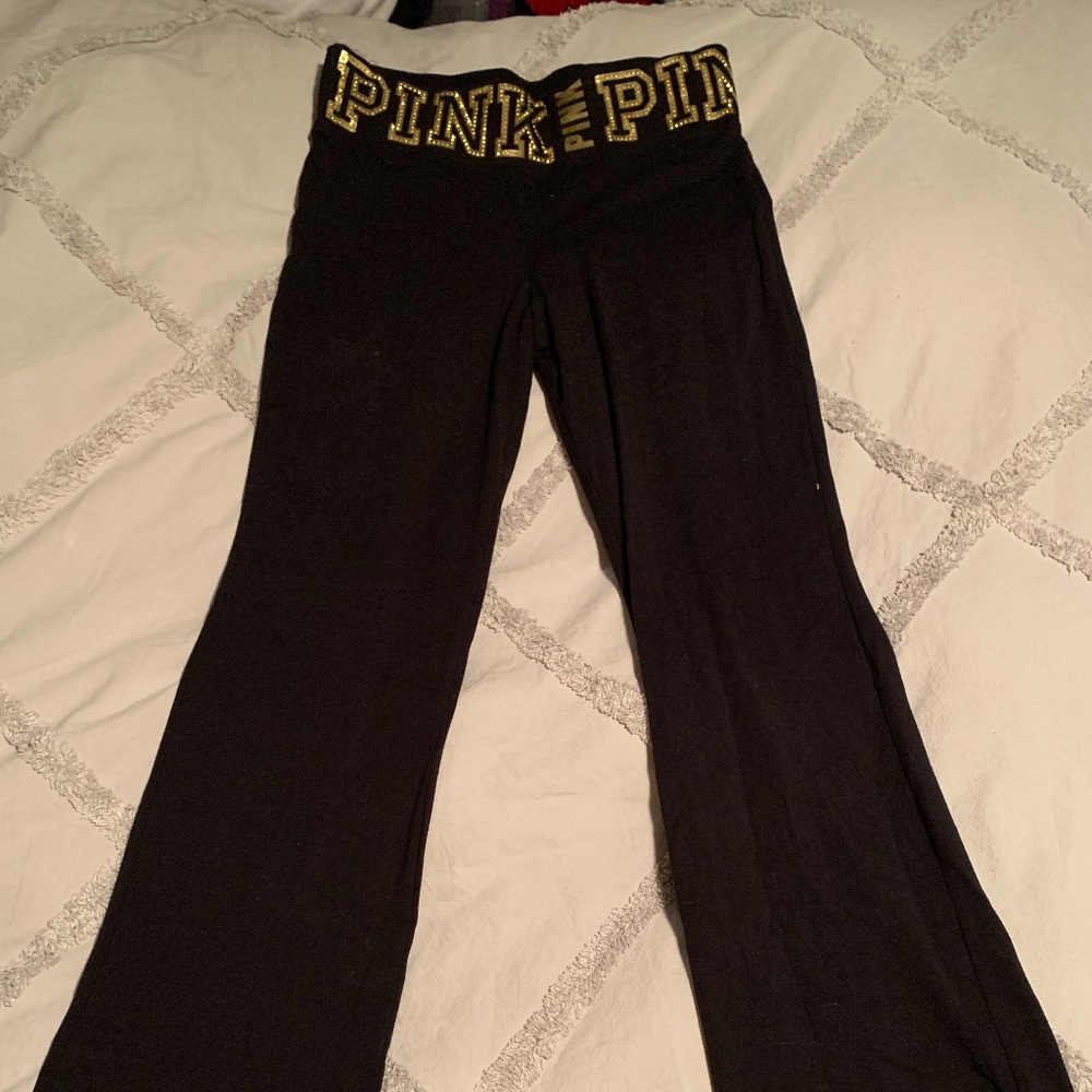 VS Pink Bootcut Leggings